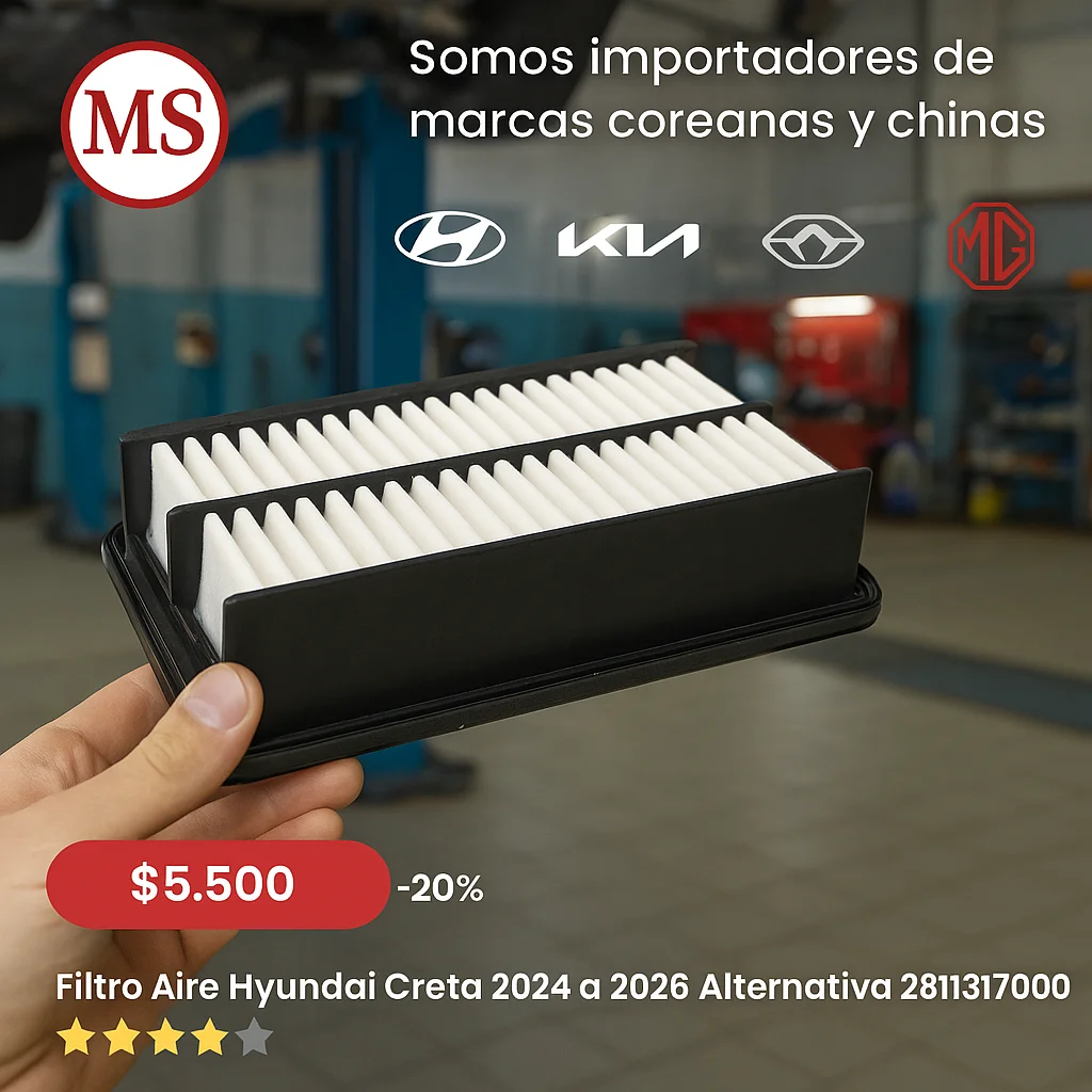 Filtro Aire Hyundai Creta 2024 a 2026 Alternativa 28113I7000A 3