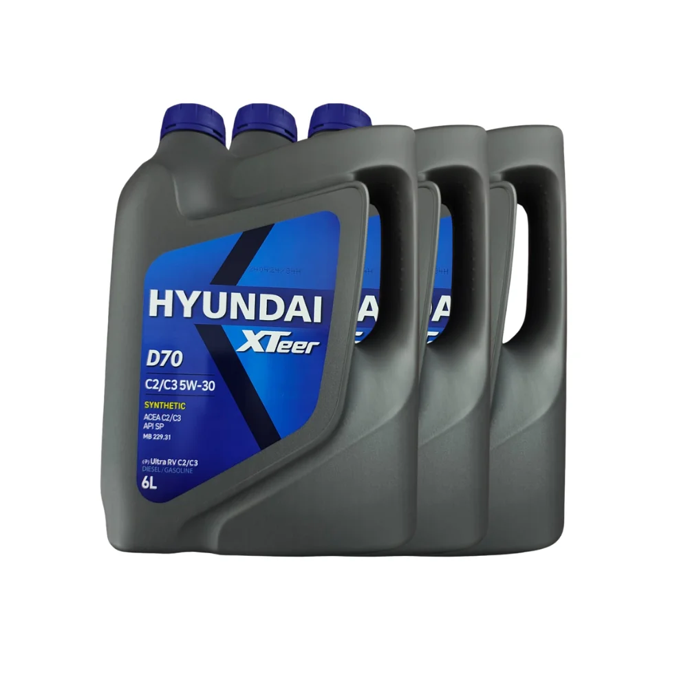 Pack Aceite Motor Hyundai Xteer Sintético 5W30 18 Litros