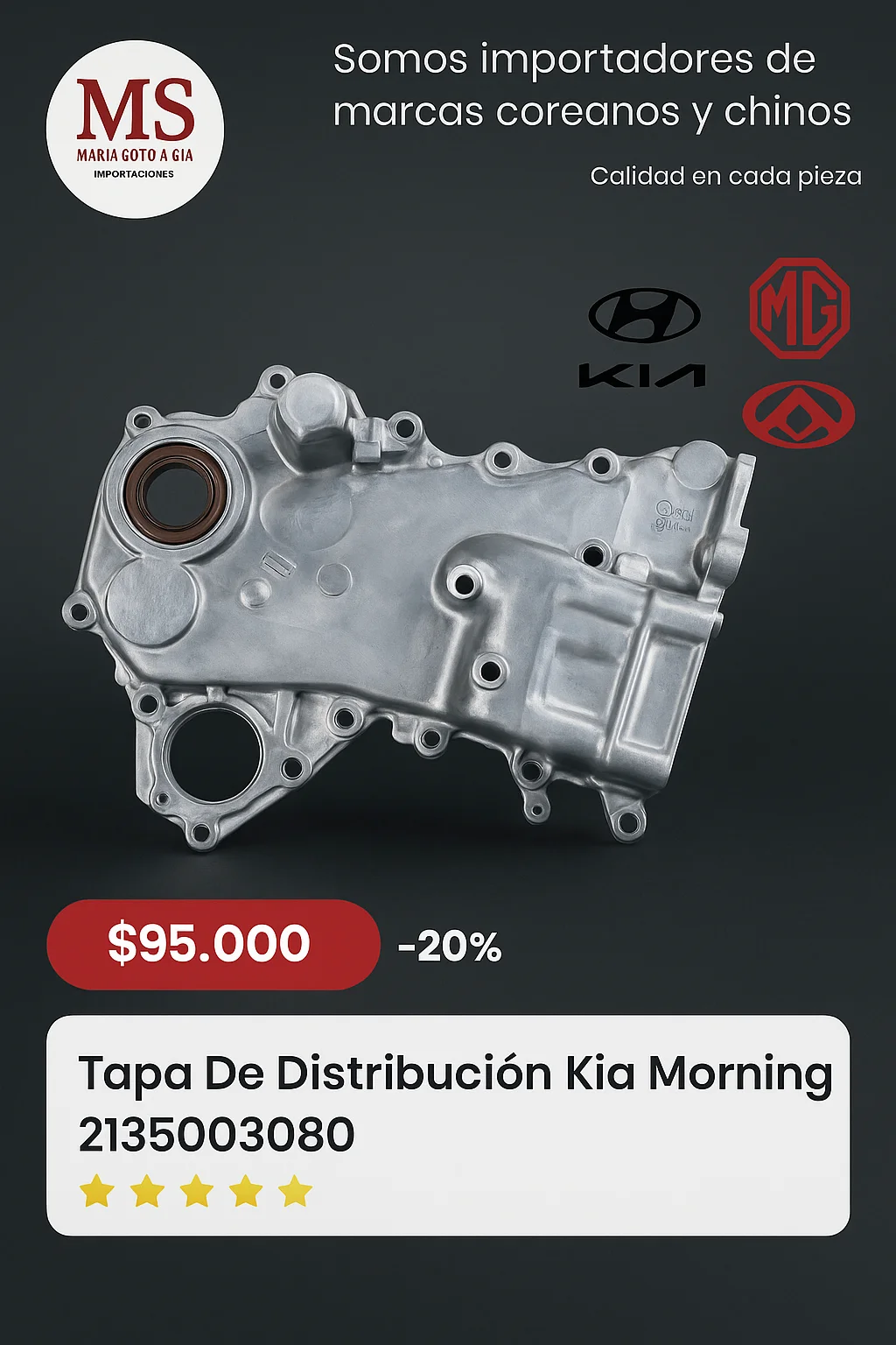 Polea Correa Alternador Hyundai New H1  2012 a 2019 Gates 252864A600 2
