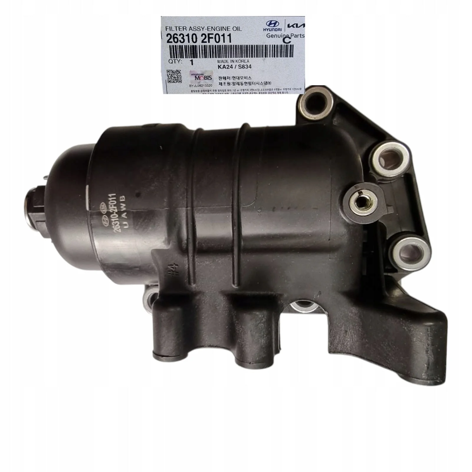 Porta Filtro Aceite Hyundai Santa fe 2013 a 2018 Original 263102F600