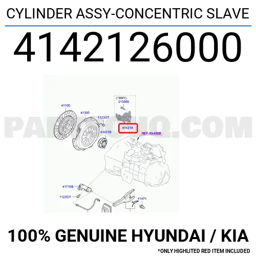 Rodamiento Empuje Kia Seltos Cerato Hyundai Elantra  2019 a 2025 Alternativo Korea 4142126000 2