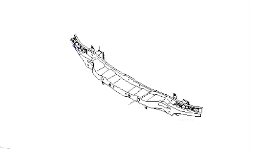 Refuerzo Parachoque Delantero 12 23 Korea Hyundai Porter 865304F500 2