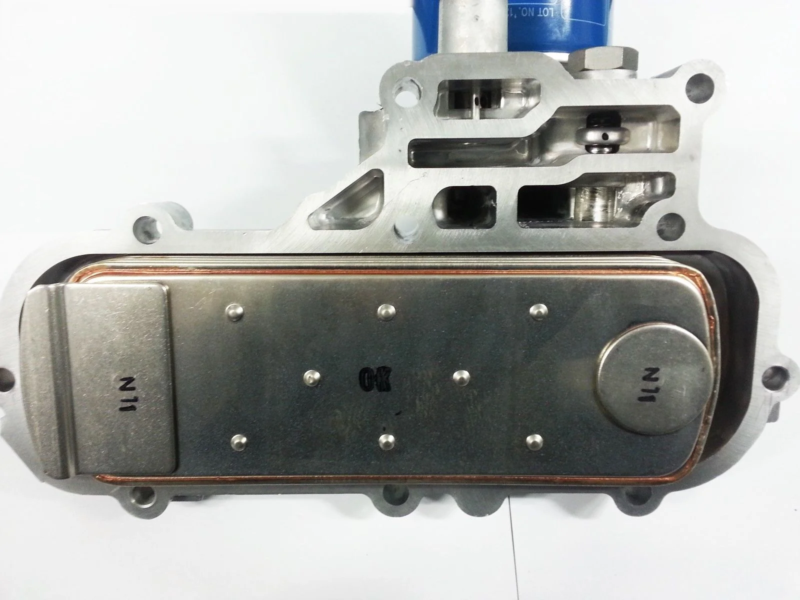 Radiador Aceite Metalico Hyundai Terracan 2.9 cc 2005 a 2007 Original 263004X300